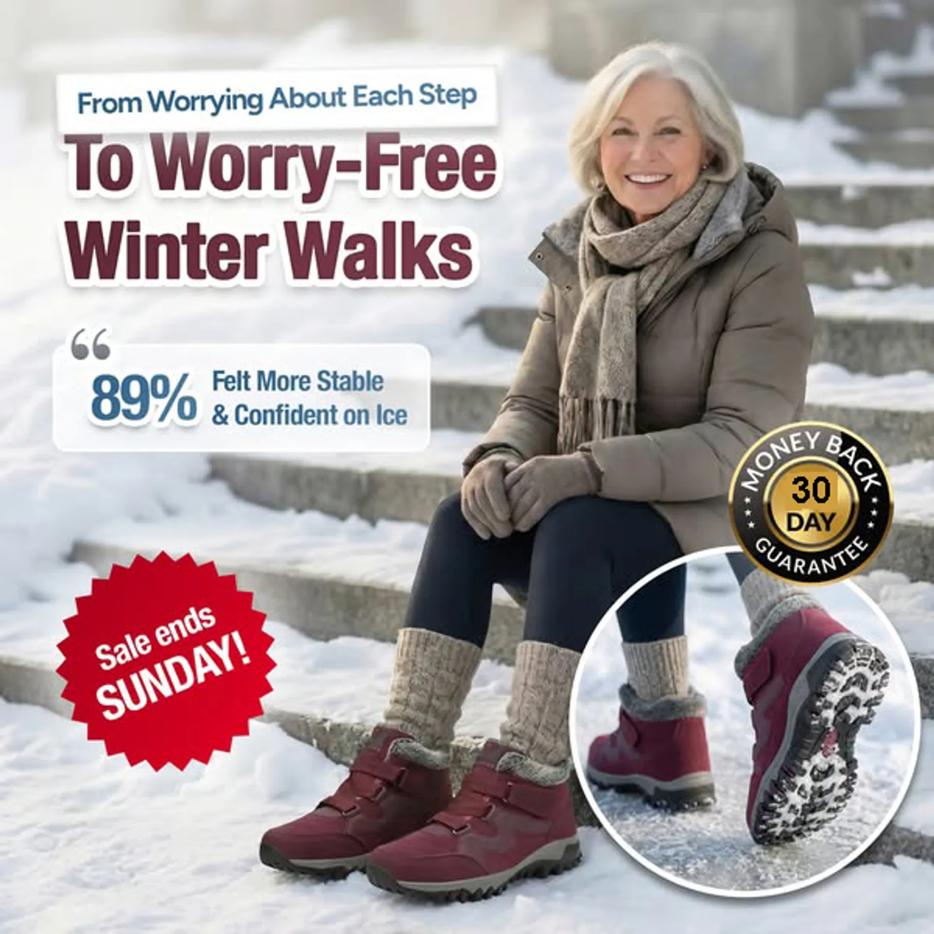 Orthopedic Boots High-Traction Sole